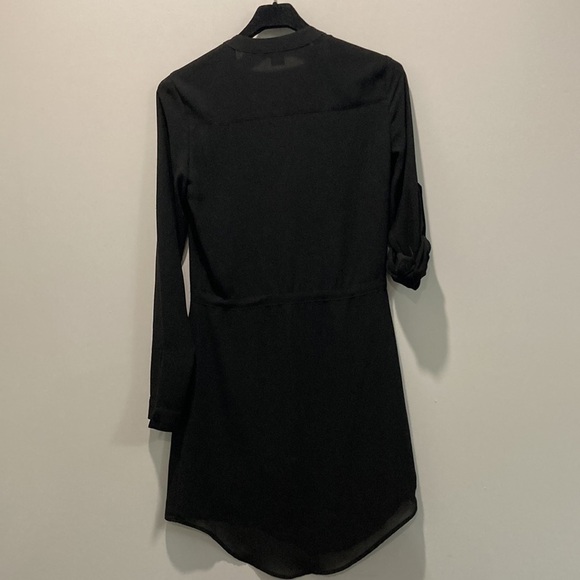 TWIK Black Sheer Long Sleeve Dress - Picture 12 of 15